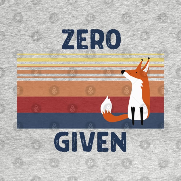 Zero FOX Given by MN Favorites